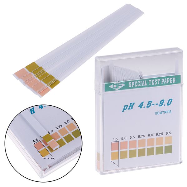 

100pcs ph test meter strips litmus paper ph4.5-9.0 alkaline acid test paper for water saliva urine testing