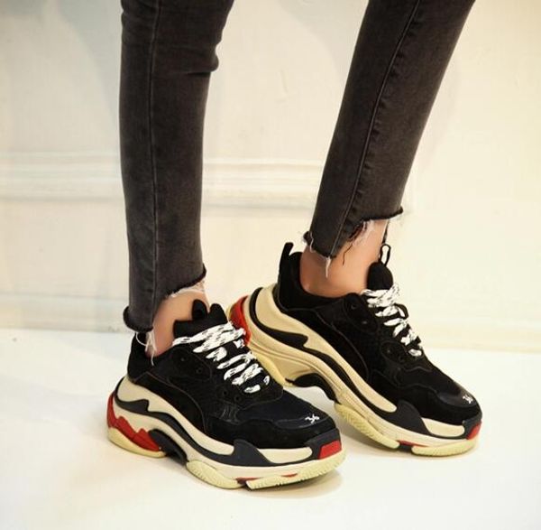 

натуральная кожа замша женская повседневная обувь mixde colours мужчины платформы follwwith дизайнер кружева обувь, Black