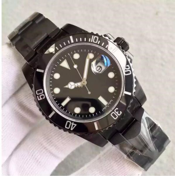 

classic sub series banford black 2813 automatic movement sapphire glass original folding buckle wristwatches #99, Slivery;brown