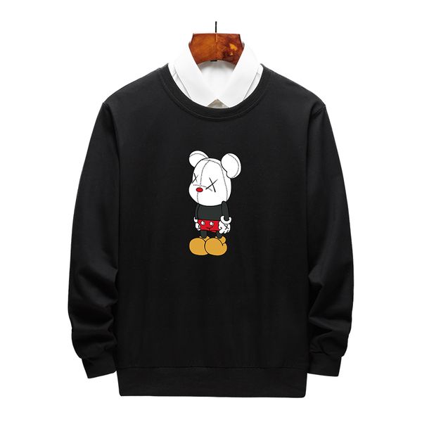 

mens hoodies autumn men designer sweater casual women brand pullover hoodie couple clothing size m-4xl wholesale, Black