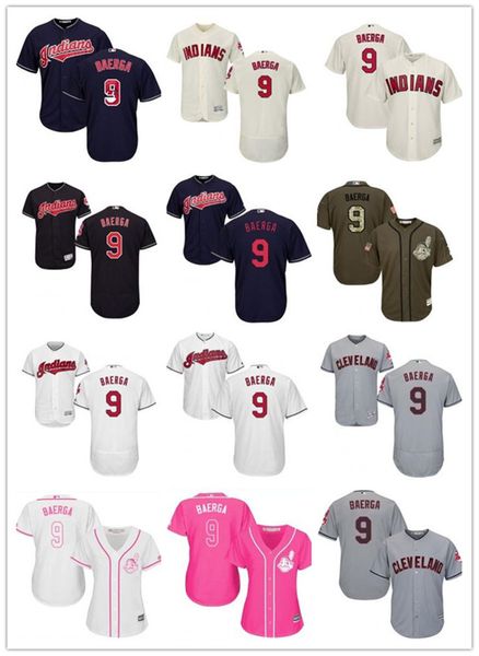 

свободный корабль пользовательские кливленд clevelandindians 9 карлос baerga индейцы бейсбол джерси бейсбол одежда мужчин женщин молодежные, Blue;black
