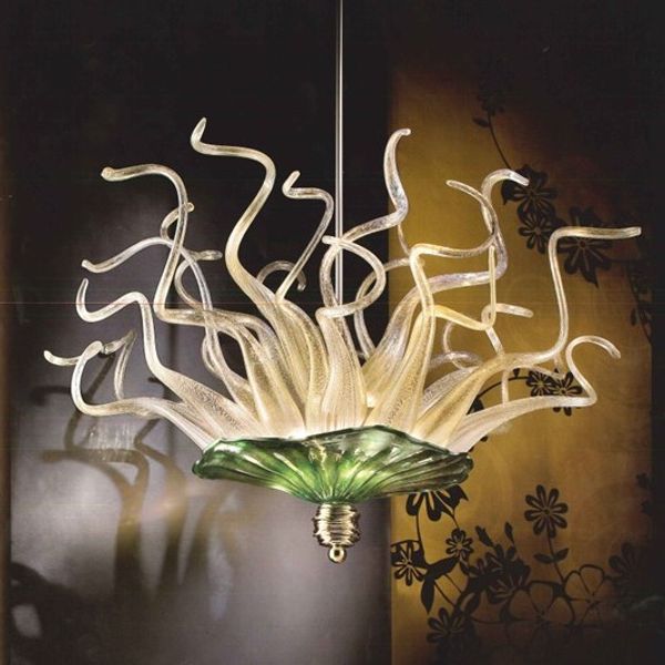 

modern art pendant lamps for living room arts decoration hand blown murano glass flower chandelier the latest led light