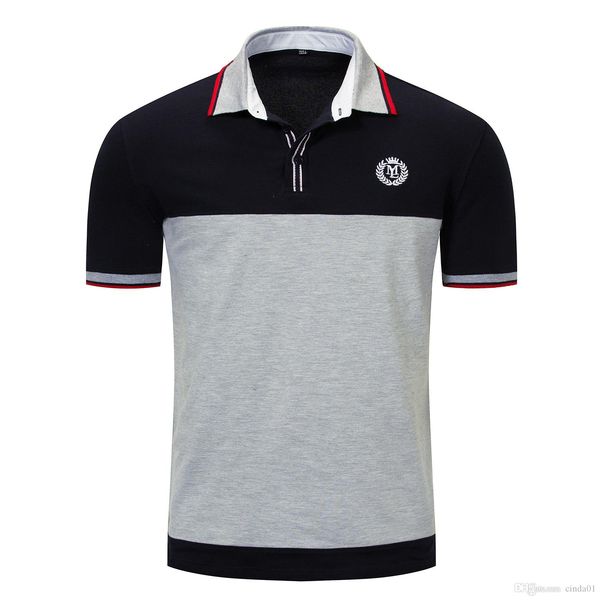 

мужские eur размер рубашки вышивка панелями с коротким рукавом топы отложным воротником мужская рубашка бесплатная доставка, White;black