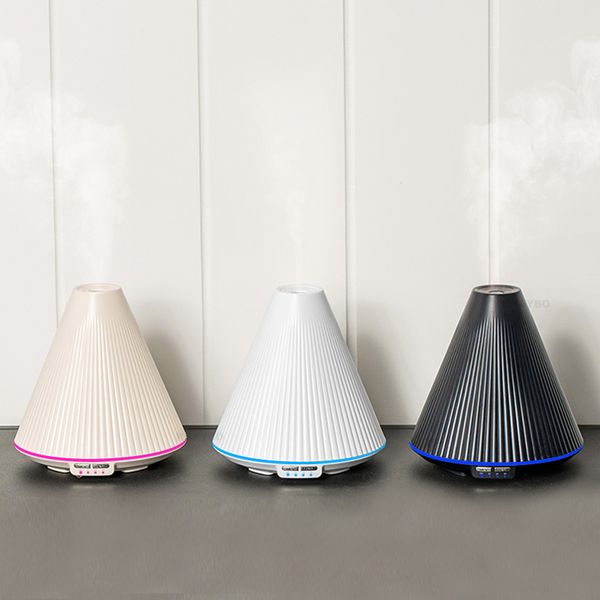 

160ml ultrasonic air humidifier aroma essential oil diffuser with 7 color changing led lights for bedroom living room