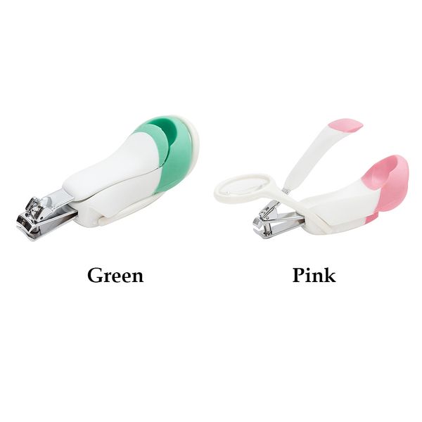 

with magnifying glass infant finger toe tools trimmer cutting newborn children pocket scissors baby nail clipper manicure safety
