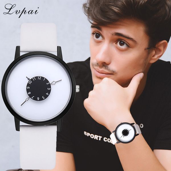 

2019 relogio masculino lvpai fashion casual watches men quartz leather band watch analog wristwatches business dropshipping saat, Slivery;brown