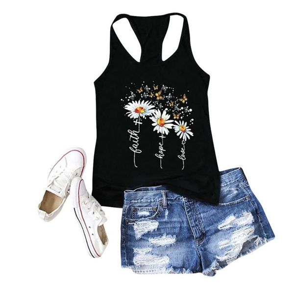 

new vest women fashion flower butterfly printed harajuku female vest summer short sleeve casual 2020, White