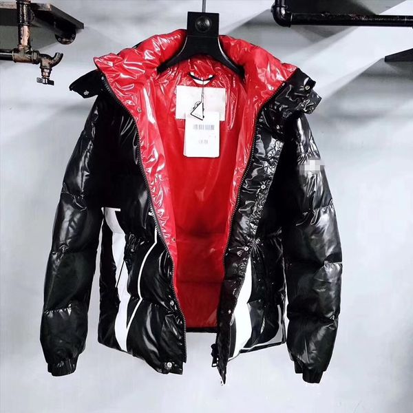 

classic brand men casual down jacket down coats mens outdoor hooded warm feather winter coat outwear jacket, White