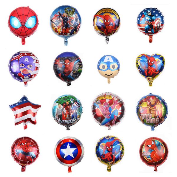 

super hero iron man captain america hulk balloon avengers balloons birthday party decorations supplies aluminum film halloween balloon c824