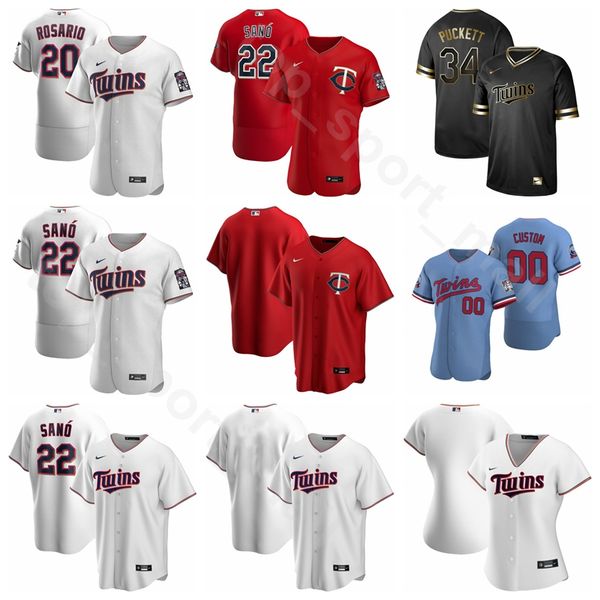 

2020 new minnesota baseball twins 26 max kepler jersey 24 josh donaldson 11 jorge polanco 20 eddie rosario 23 nelson cruz marwin gonzalez, Blue;black
