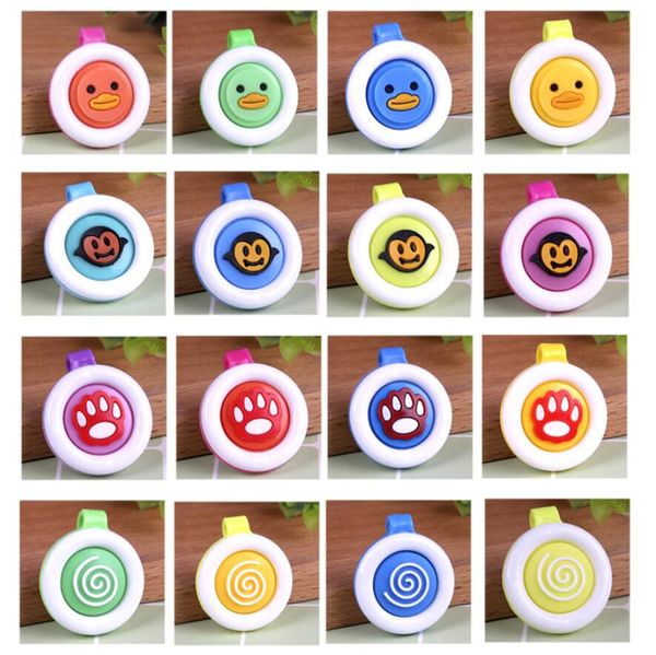 

2020 новый противомоскитного клипа младенец милого мультфильм комары кнопка лето женщины нетоксическо круглая твердая пряжка с пакетом отпра, Blike;white