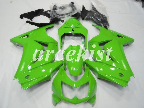 

новый abs литья под обтекатель комплект для kawasaki ninja 250 2008 - 2014 zx 250r спортивный мотоцикл обтекателей набор ex250 08-14 зеленый