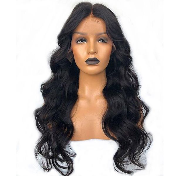 

pre plucked deep part 13x6 lace front human hair wigs for black women glueless brazilian body wave wig with baby hair remy, Black;brown