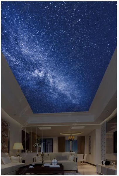 

custom p wallpaper for walls 3 d ceiling mural wallpapers beautiful star sky zenith mural living room ceiling wall papers