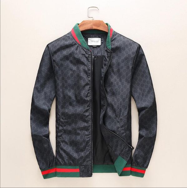 

New jacket ca ual windbreaker long leeve cotton 71u 67ci ize m 3xl one coler men jacket zipper pocket animal hipping