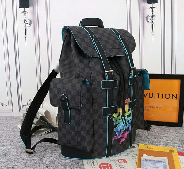 

2020 fashionable girls men's men outdoor backpack laphandbag travel backpacks school bags for teenage 8, Black
