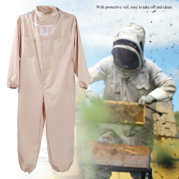 

professional beekeeping protective full body jacket smock suit protective goatskin gloves safely clothes