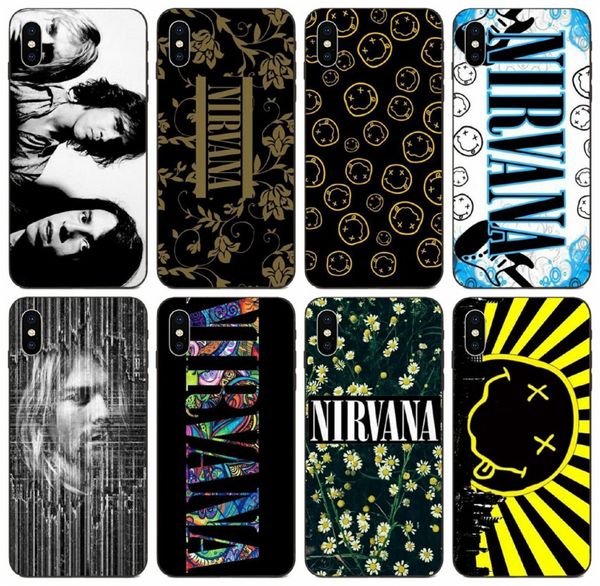 

[tongtrade] nirvana floral case for iphone 11 pro x xs max 8 7 6s 6p 5s 5p samsung s10 lite s10 5g huawei p9 lite sony xperia xa1 cover case