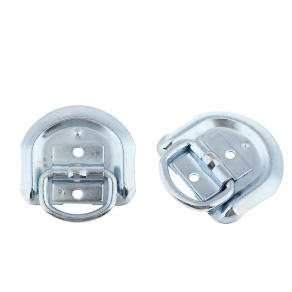

2 pieces rv auto d- strap tie down w/ recessed pan for truck parts