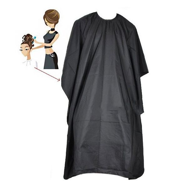 

handmade black salon barbers cape gown hairdressing hair cutting waterproof gown cloth js23