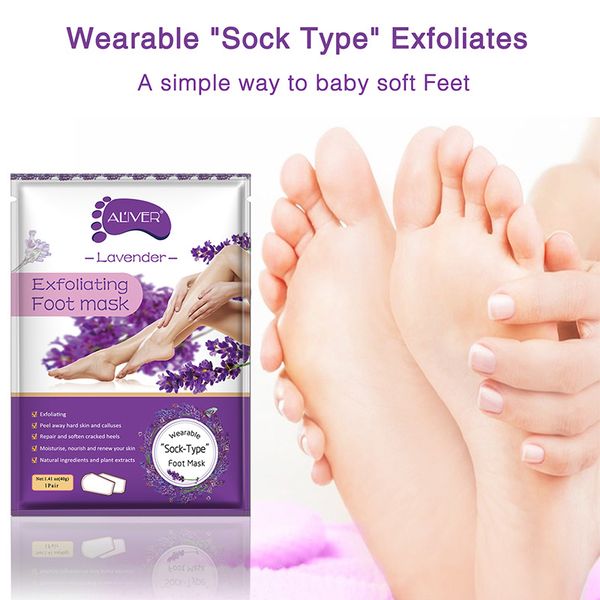 

Aliver 2pc bag exfoliating foot ma k feet cream for dead kin removal foot care tool removing dead kin foot peeling whitening b