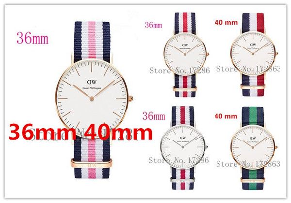 

Новая мода мужская женская Daniel Wellington часы 40 мм мужские часы 36 женские часы DW люксо