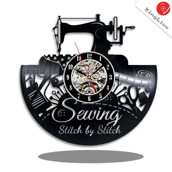 Kinglive Sewing Vinyl Wall Clock Great Gift For Birthday