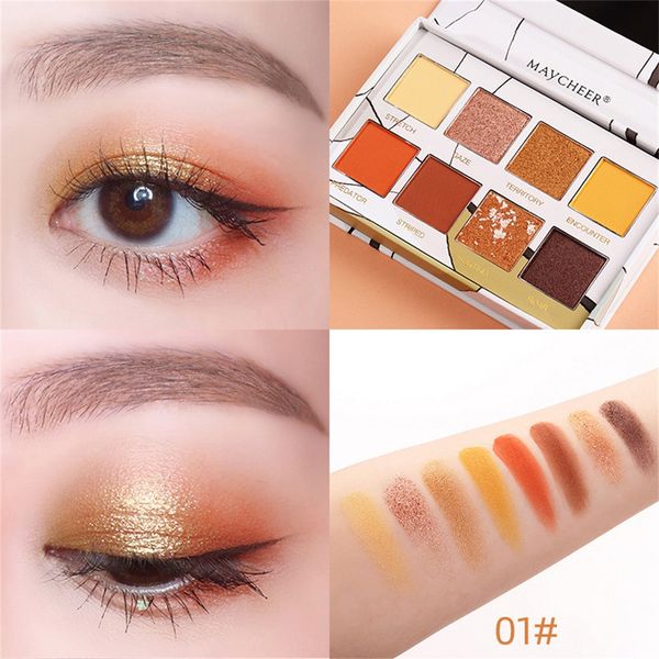 

portable 8 colors eye shadow highlight face eyeshadow highlighter makeup