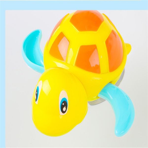 

1pc cute cartoon animal tortoise classic baby water toy infant swim turtle wound-up chain clockwork kids beach bath toys