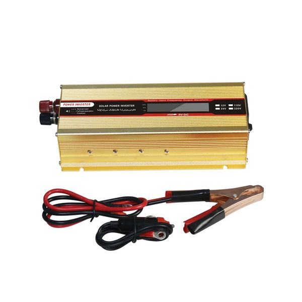 

1000w or 2000w car inverter lcd display 12v to 220v inverter 12v 220v power converter portable usb charger