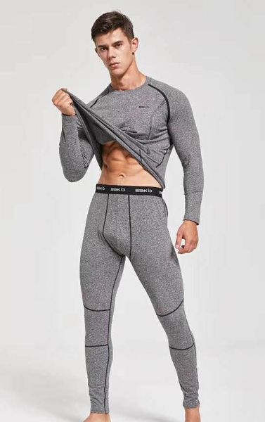 

2018 winter motorcycle thermal underwear pants combos bottom suit men's coolmax winter underwear two-piece set cycling, Black;blue