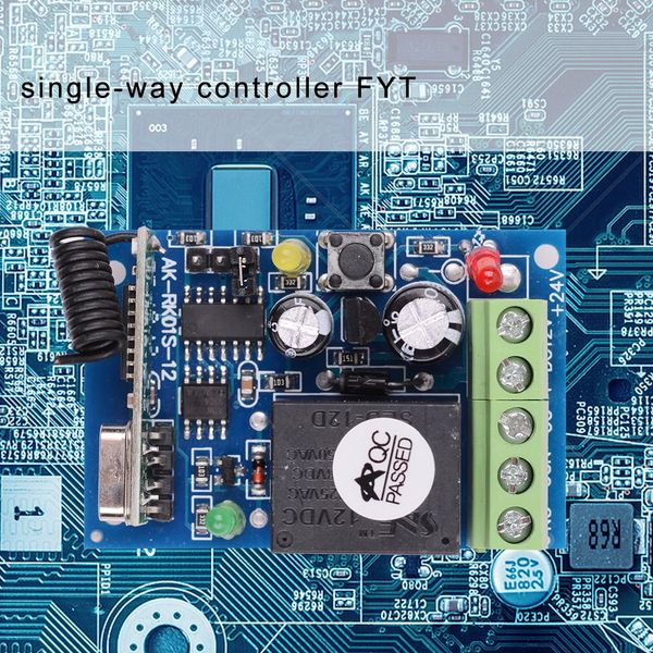 

new fyt296 dc12v 1 control remote channel learning code wireless remote control relay mode module circuit board smart home
