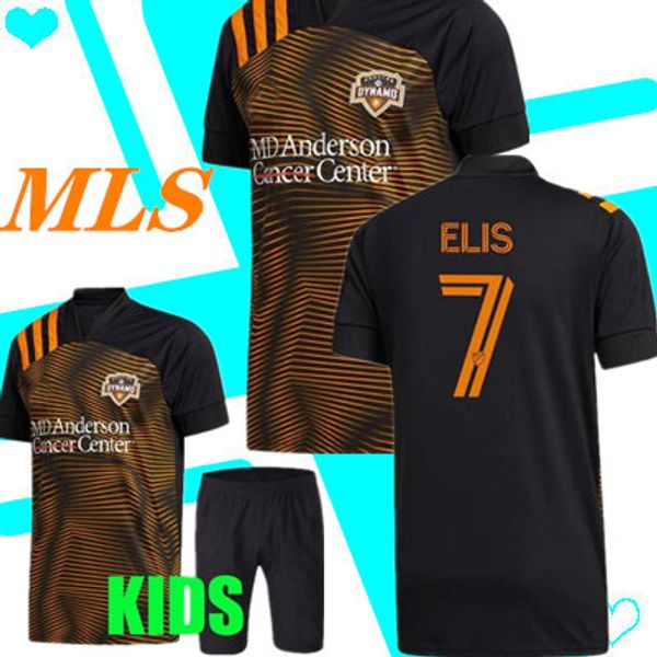 

2020 2021 houston dynamo jersey martinez manotas elis beasley cabezas football shirt 20 21 houston dynamo away soccer jersey, Black