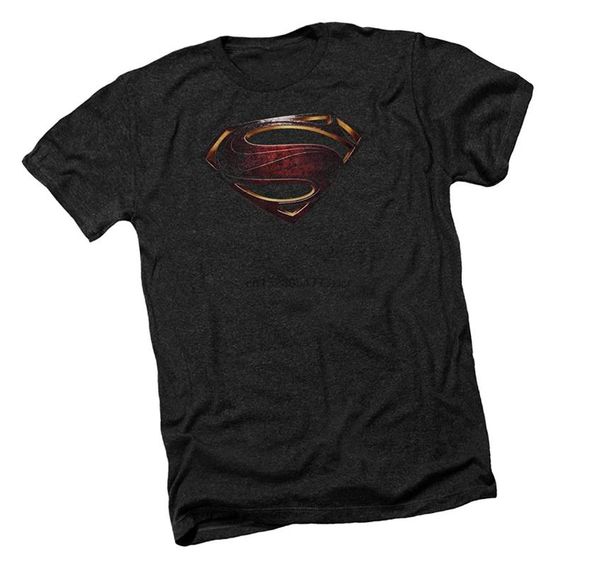 

logo - justice league movie heather t-shirt, White;black