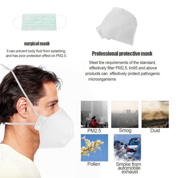 

new 1/5/10/50/20/30/100pcs anti-fog ffp3 dust-proof breathing safety masks bicycle riding comfortable face mask