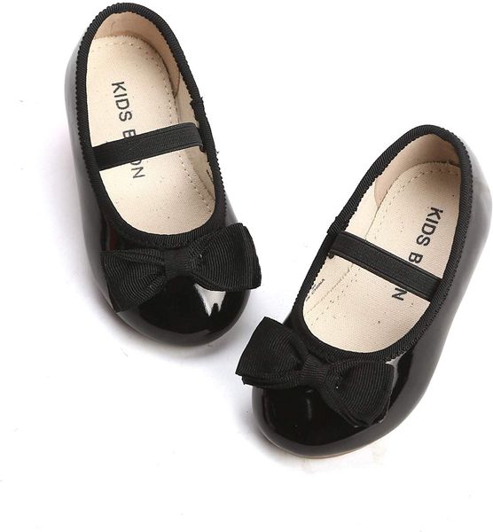 

девушки малышей / little kid балетные мэри джейн плоские туфли, Black;grey