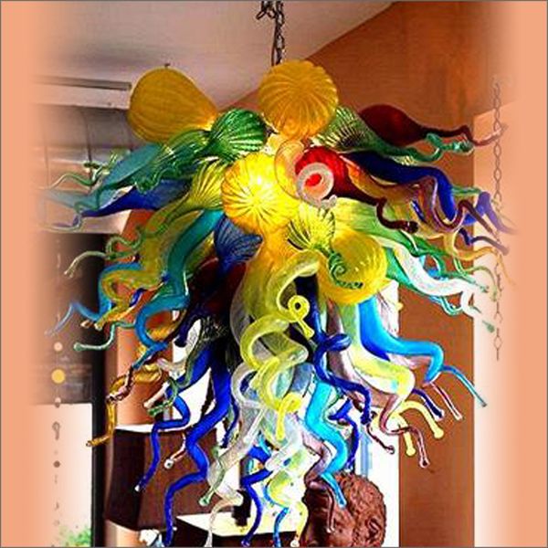 

турецкий стиль art decor выдувное стекло люстры современные хрустальные led ac top design цветные ручной выдувного стекла люстра удивительны