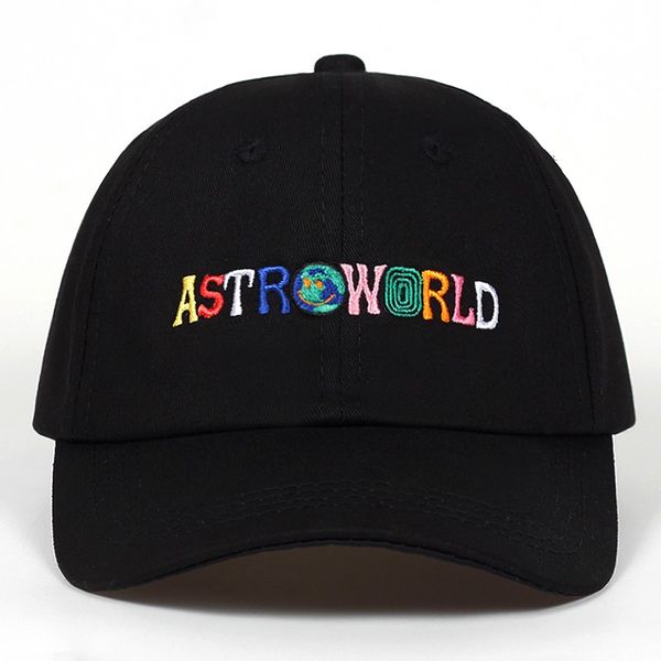 

100% cotton astroworld baseball caps travis scott astroworld dad hat cap embroidery man women summer hat, Black;white