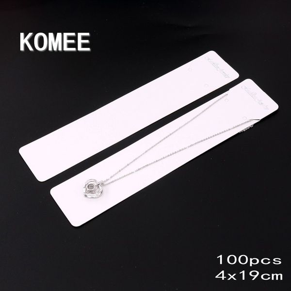 

4x19 см белый крафт-бумага теги 100 шт. / лот ожерелье браслет ювелирные изделия дисплей карты ценники ручной работы diy логотип и размер, Pink;blue