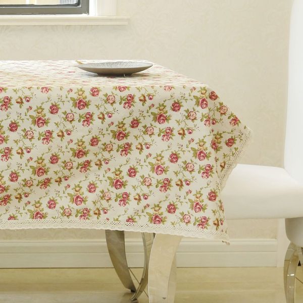 

latest high grade eco-friendly lovely floral consoletable cloth classical side desk table cover home decoration