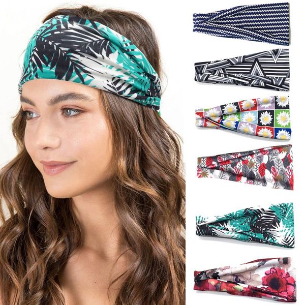

women men sports yoga headband sweatband elastic breathable outdoor gym basketball fitness volleyball cycling hair band new 3