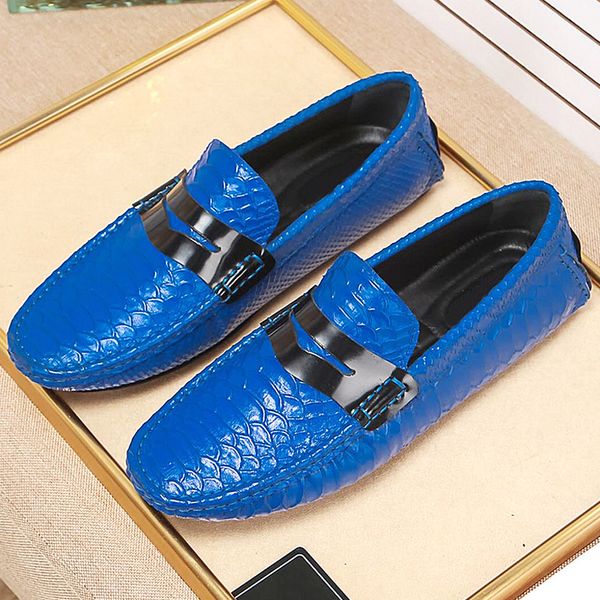 

new luxury designer cowhide loafers casual shoes men's loafers leather flat shoes fashion webbing men's breathable driving shoes w, Black