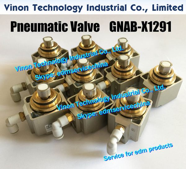 

(1pc) edm pneumatic valve gnab-x1291 cylinder valve gnab-x1291-fl-291183 gnab-x445-r for sodic a280.a300.a320 series wire cut edm machines
