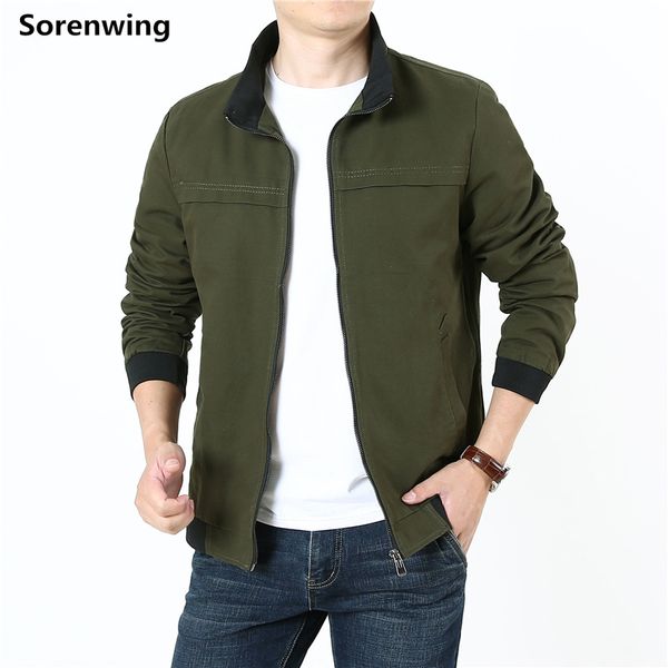 

mens jackets and coats casual autumn cotton outerwear & coat simple british style bomber jacket 2019 army outdoors clothes 546, Black;brown