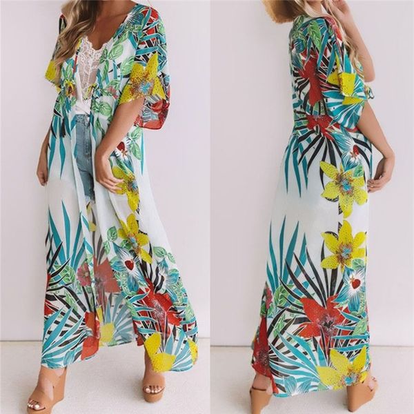 long cotton beach cover up