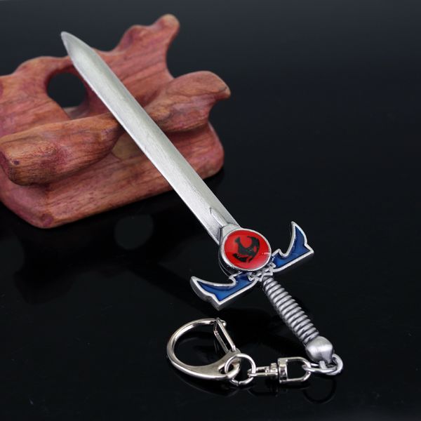 

2 colors new thundercats sword keychain 12cm length deluxe sword of omens keyring for fans souvenirs, Silver