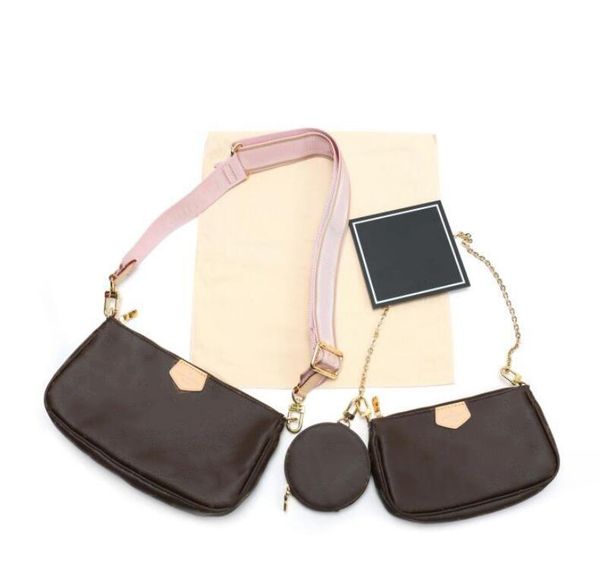 

3 pcs new korean female stereotypes sweet and stylish plaid designer luxury handbag shoulder bag messenger bags 3 pieces