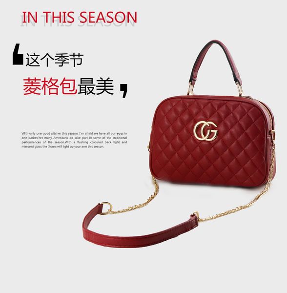 

big brand bag women's 2019 new fashion female bag korean version of middle school students chain bag, Black
