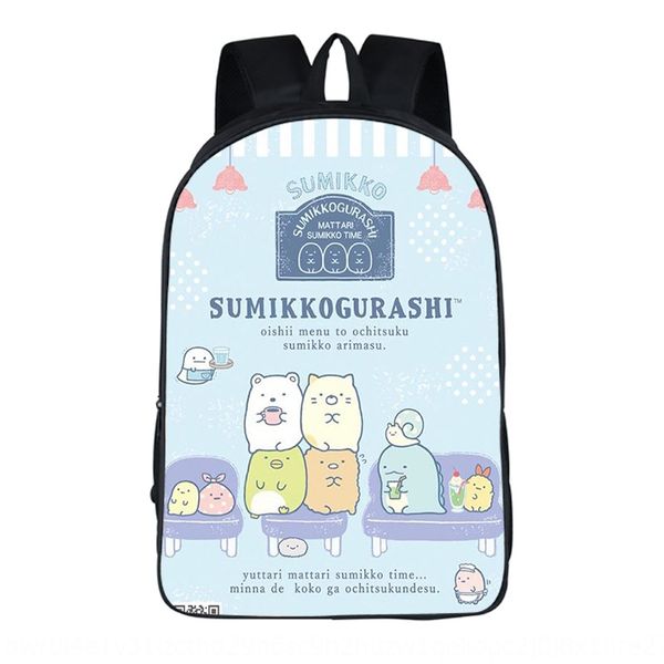 

g0q14 sumikkogurashi corner biological pupil schoolbag polyester large capacity wear resistant breathable sumikkogurashi corner biological p