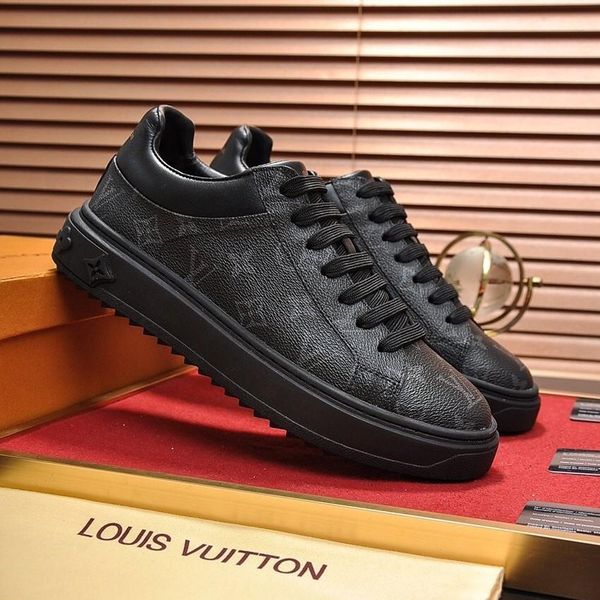 

v2 fashion casual men's shoes outdoor sports handsome wild luxury shoes original box packaging zapatos hombre, Black